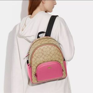 Coach backpack pink